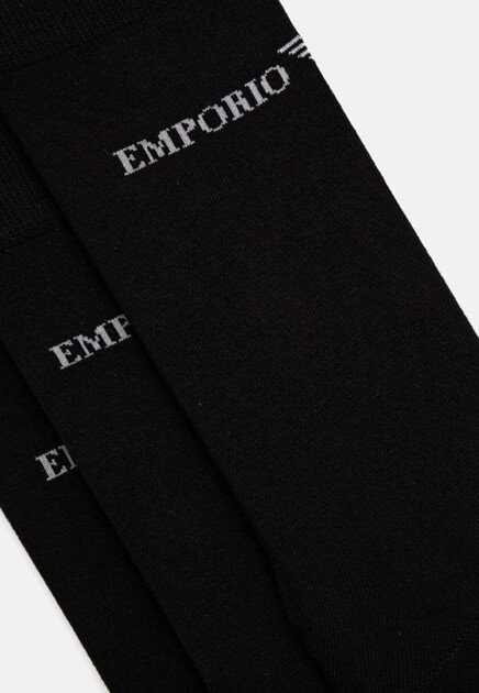 Комплект длинных носков с логотипом EMPORIO ARMANI Underwear - ИТАЛИЯ