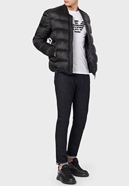 Белый лонгслив EMPORIO ARMANI