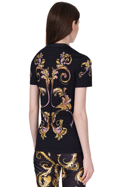 Футболка с принтом VERSACE JEANS COUTURE