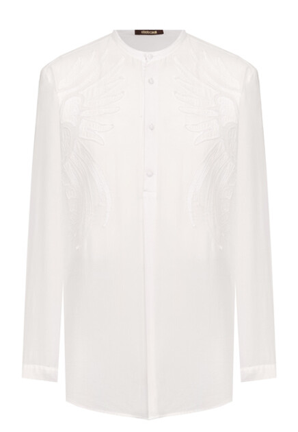 Хлопковая рубашка  ROBERTO CAVALLI
