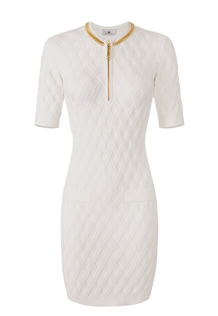 Платье трикотажное с цепочкой ELISABETTA FRANCHI