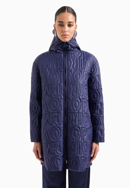 Плащ EMPORIO ARMANI  - Полиамид - цвет синий