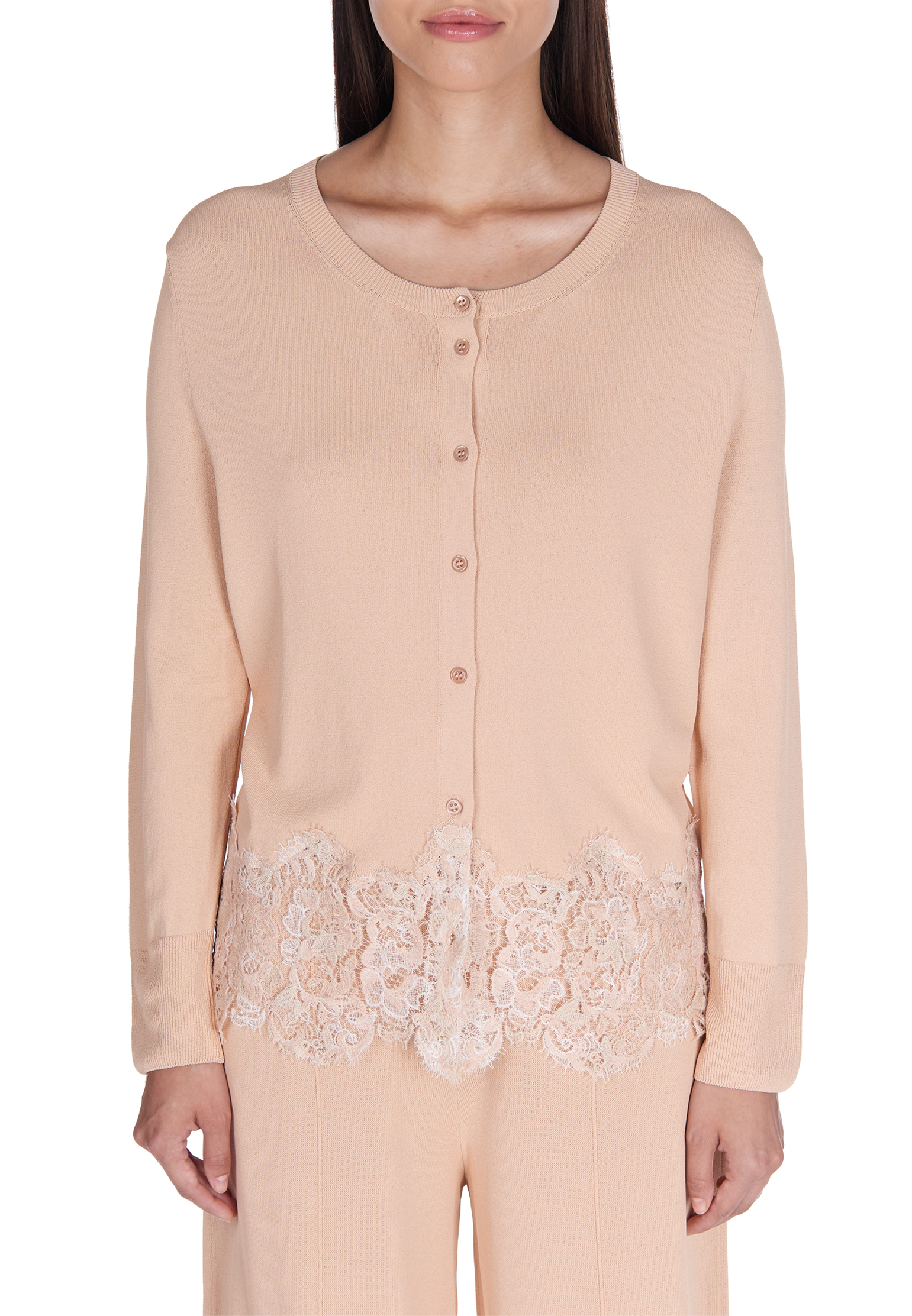Кардиган с кружевом ERMANNO SCERVINO