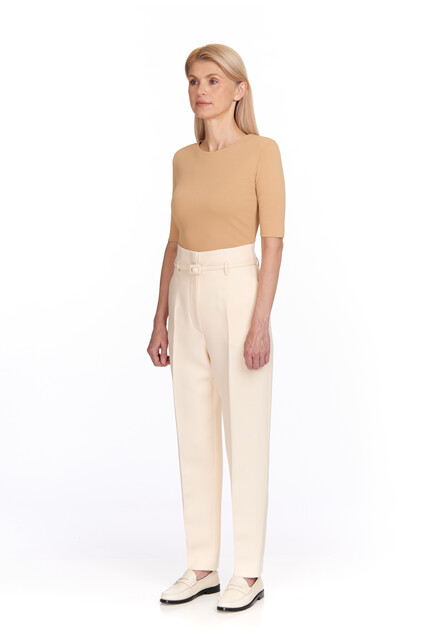 Джемпер с короткими рукавами из вискозы JIL SANDER - ГЕРМАНИЯ