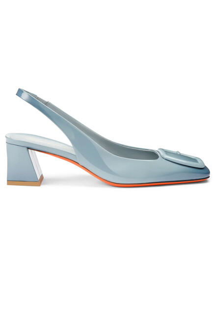 Лакированные туфли-слигбэки SANTONI
