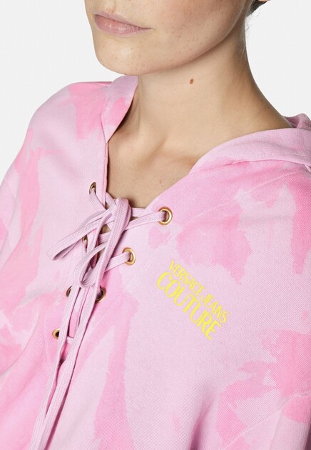 Худи VERSACE JEANS COUTURE  - Хлопок - цвет розовый