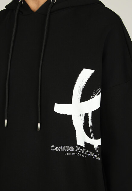 Худи COSTUME NATIONAL  - Хлопок - цвет черный