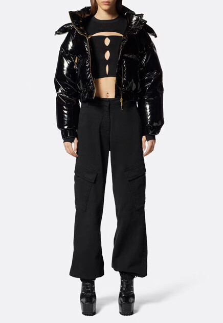 Кроп-топ с разрезами и пуговицами V-Emblem VERSACE JEANS COUTURE - ИТАЛИЯ