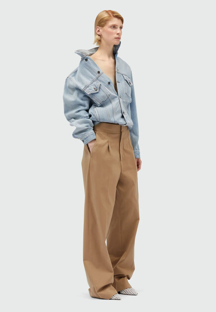 Джинсовая куртка с принтом  MSGM - ИТАЛИЯ