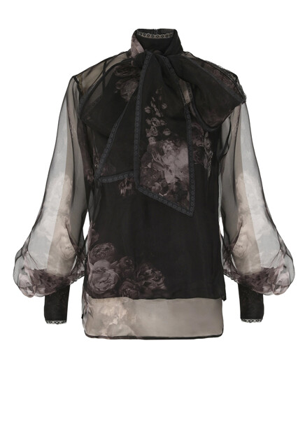 Блуза из шифона ZIMMERMANN