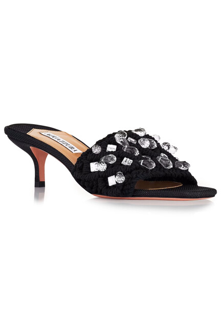 Мюли с декором  AQUAZZURA - ИТАЛИЯ