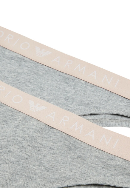 Комплект трусов EMPORIO ARMANI Underwear  - Хлопок - цвет серый