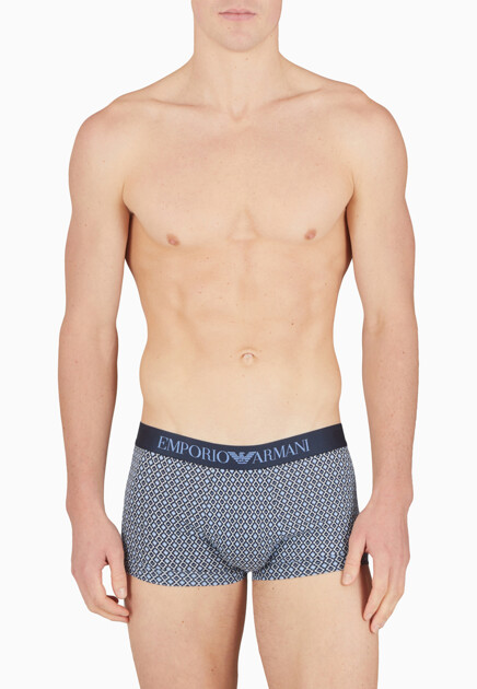 Комплект боксеров EMPORIO ARMANI Underwear  - Хлопок - цвет синий