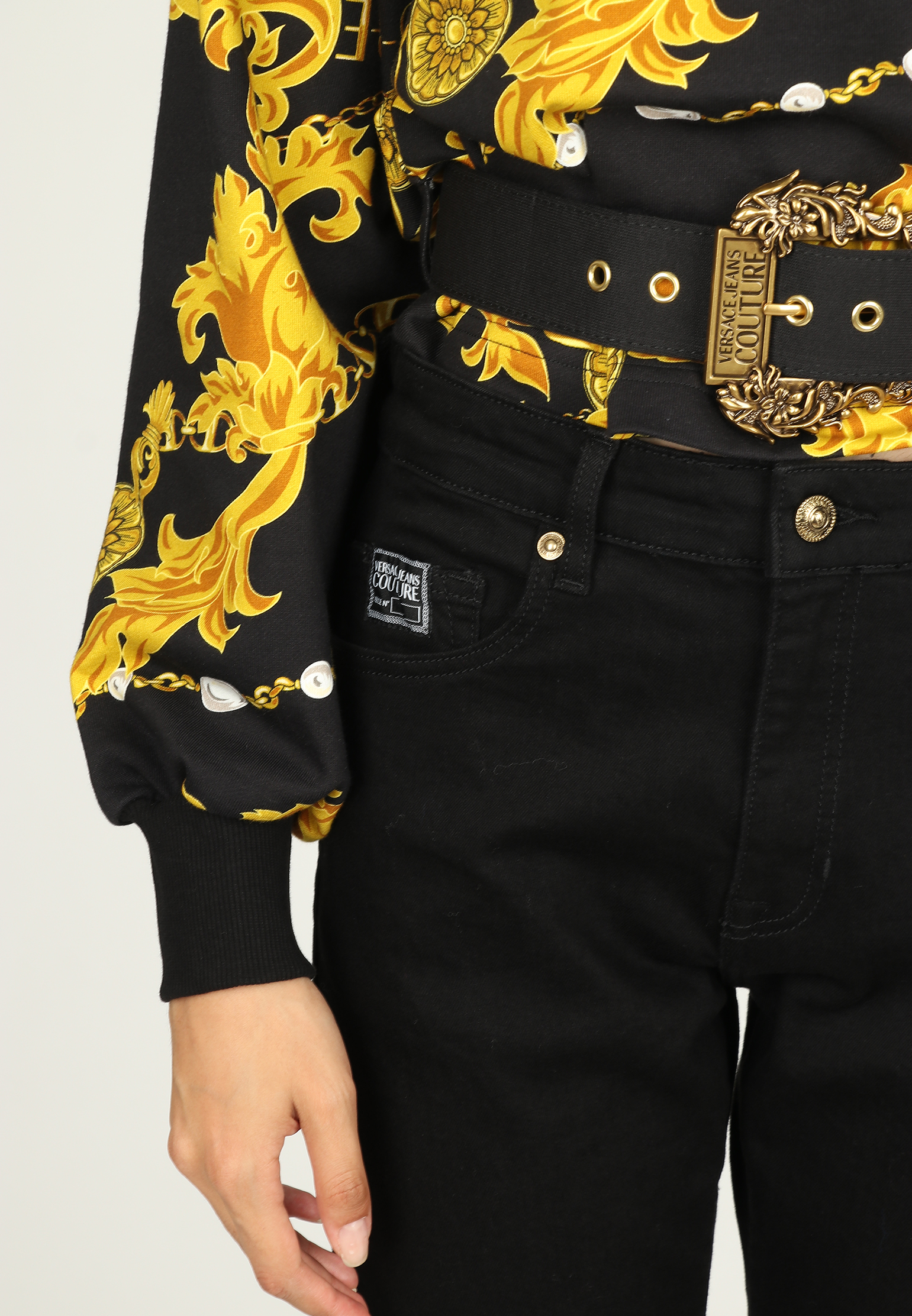 Джемпер VERSACE JEANS COUTURE  - Хлопок - цвет черный