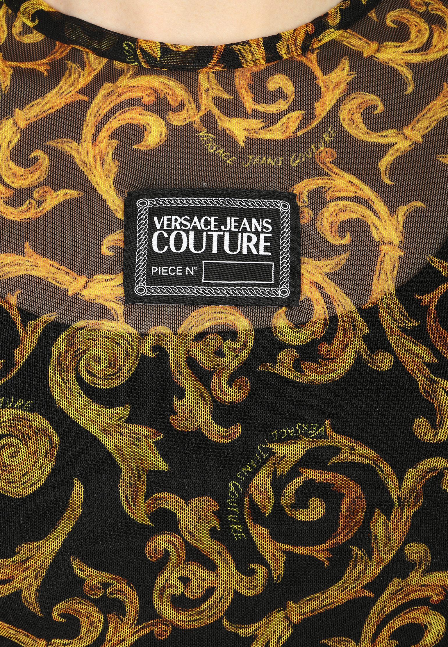 Топ VERSACE JEANS COUTURE  - Полиамид - цвет черный