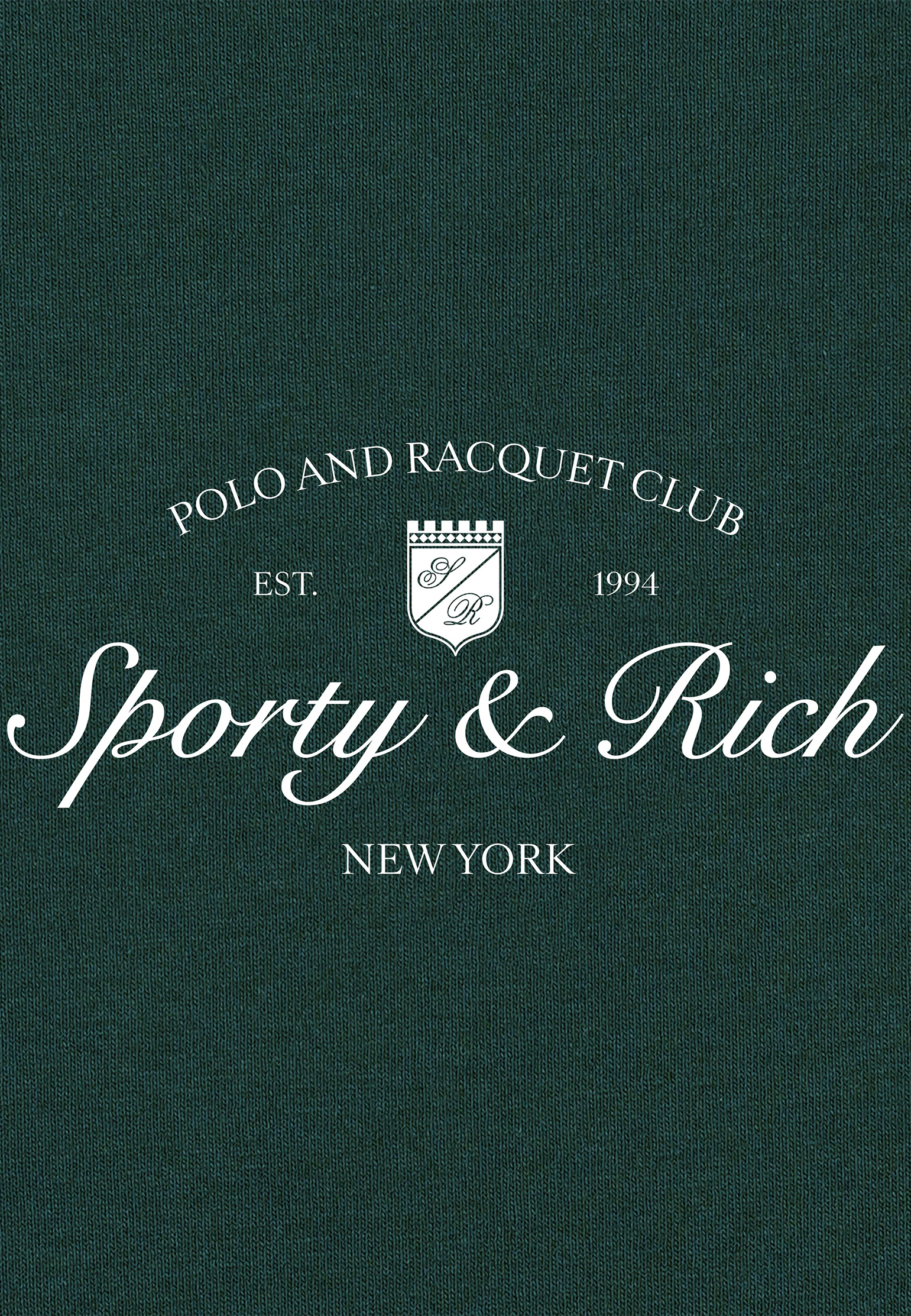 Футболка SPORTY&RICH  - Хлопок - цвет зеленый