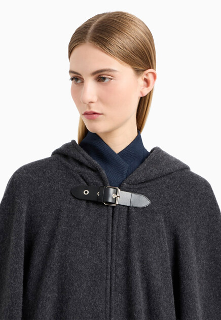 Пончо с капюшоном EMPORIO ARMANI