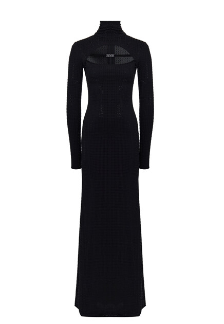 Платье макси со стразами VERSACE JEANS COUTURE