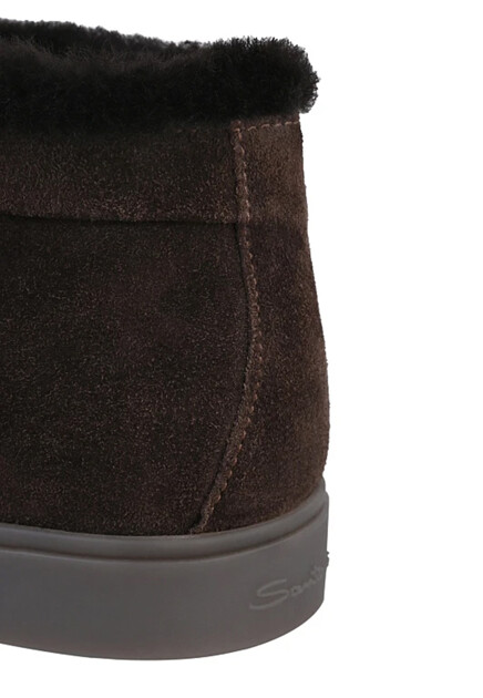 Полуботинки SANTONI  - Замша - цвет коричневый