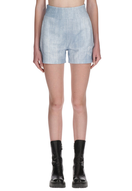 Шорты с эффектом washed out ERMANNO SCERVINO - ИТАЛИЯ