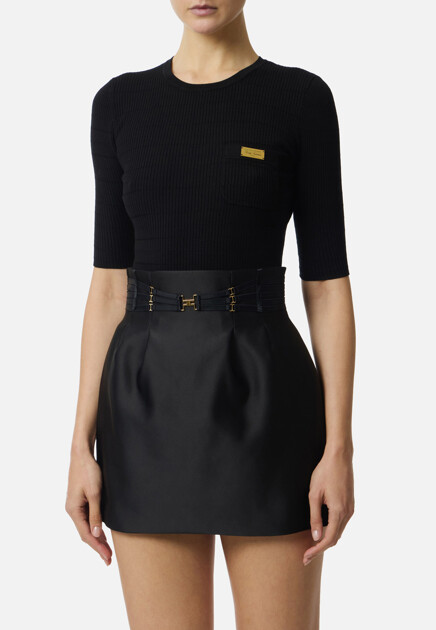 Джемпер в рубчик ELISABETTA FRANCHI