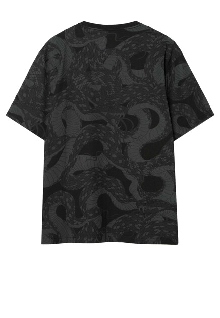 Футболка с принтом Snakeskin MAHARISHI - ВЕЛИКОБРИТАНИЯ
