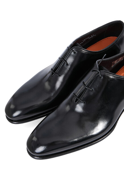 Оксфорды SANTONI  - Кожа - цвет черный