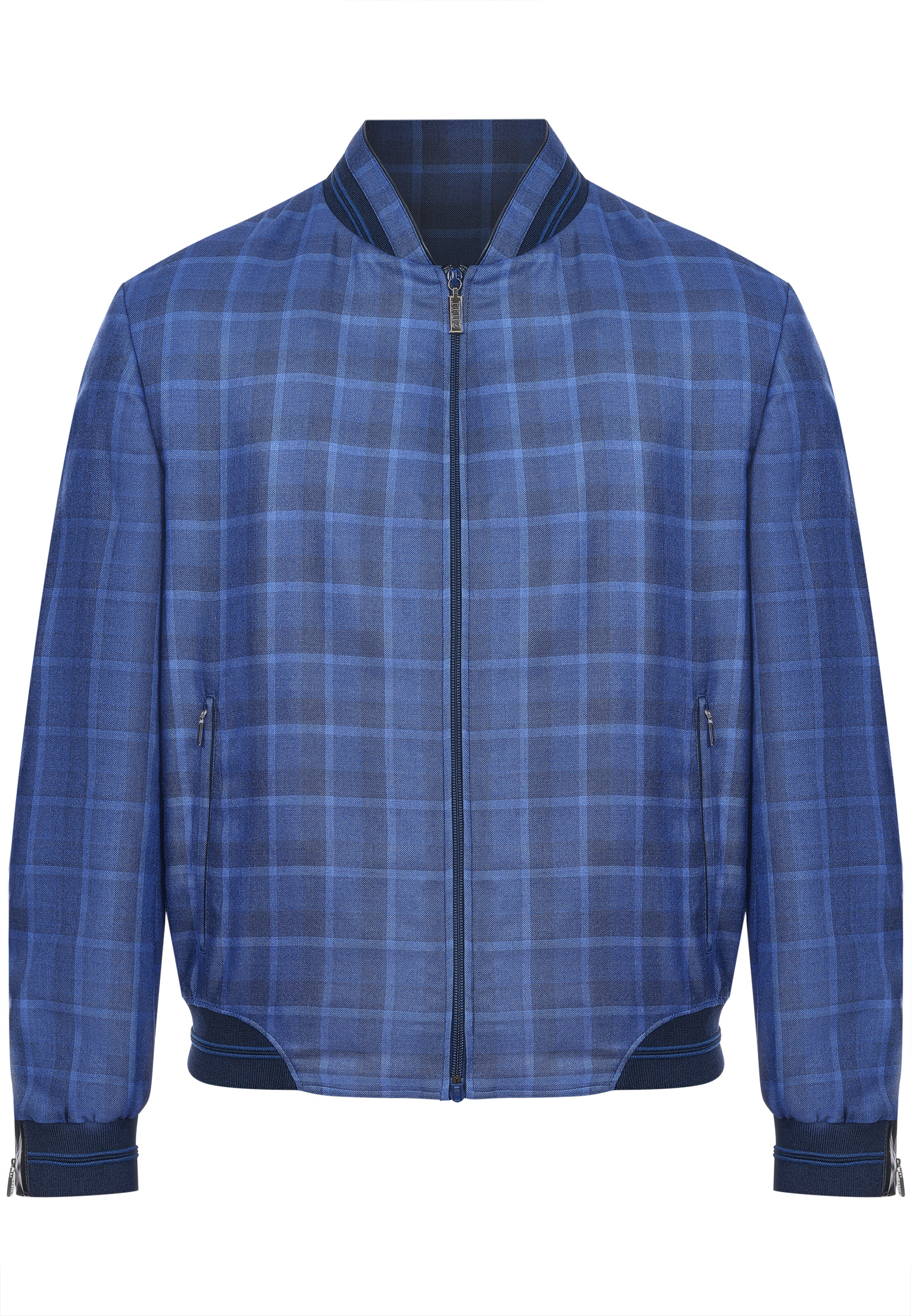 Куртка-бомбер в клетку ZILLI
