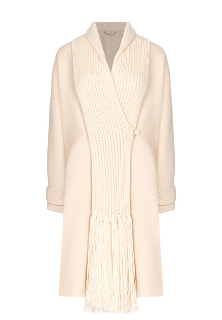 Однобортное пальто ERMANNO SCERVINO