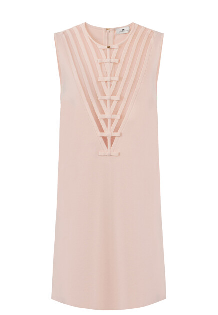 Платье из вискозы с бантиками ELISABETTA FRANCHI