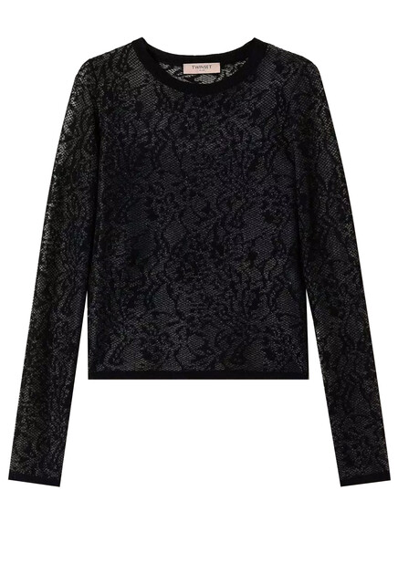 Кружевной лонгслив  TWINSET Milano