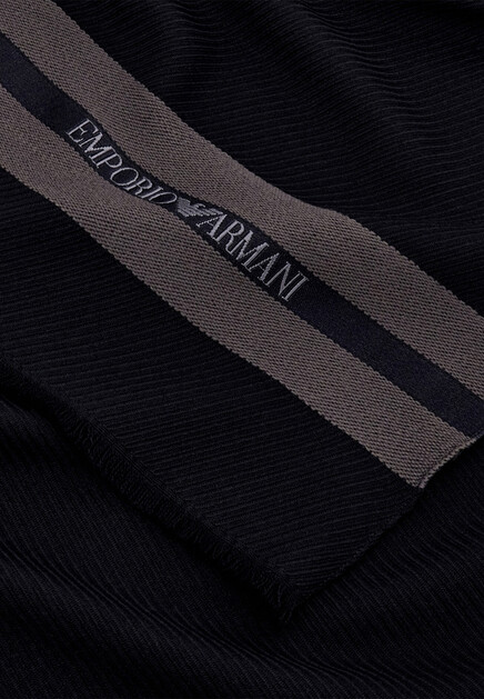 Шарф из шерсти и шёлка EMPORIO ARMANI - ИТАЛИЯ