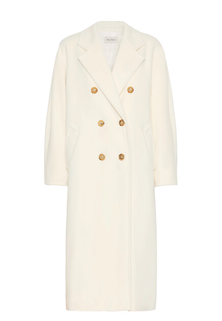 Двубортное пальто из шерсти и кашемира MAX MARA