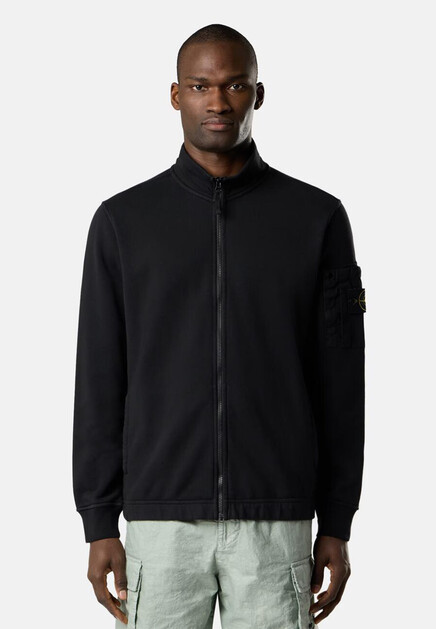 Кардиган STONE ISLAND  - Хлопок - цвет черный