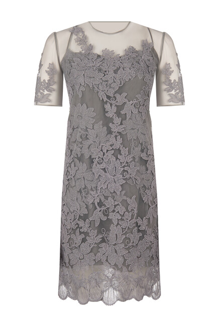 Платье с кружевом ERMANNO SCERVINO