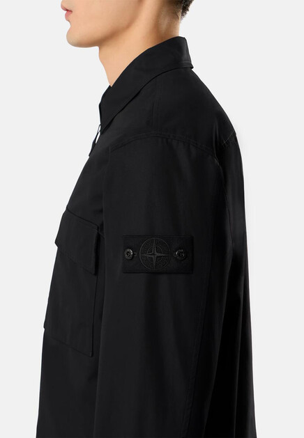 Рубашка STONE ISLAND  - Хлопок - цвет черный