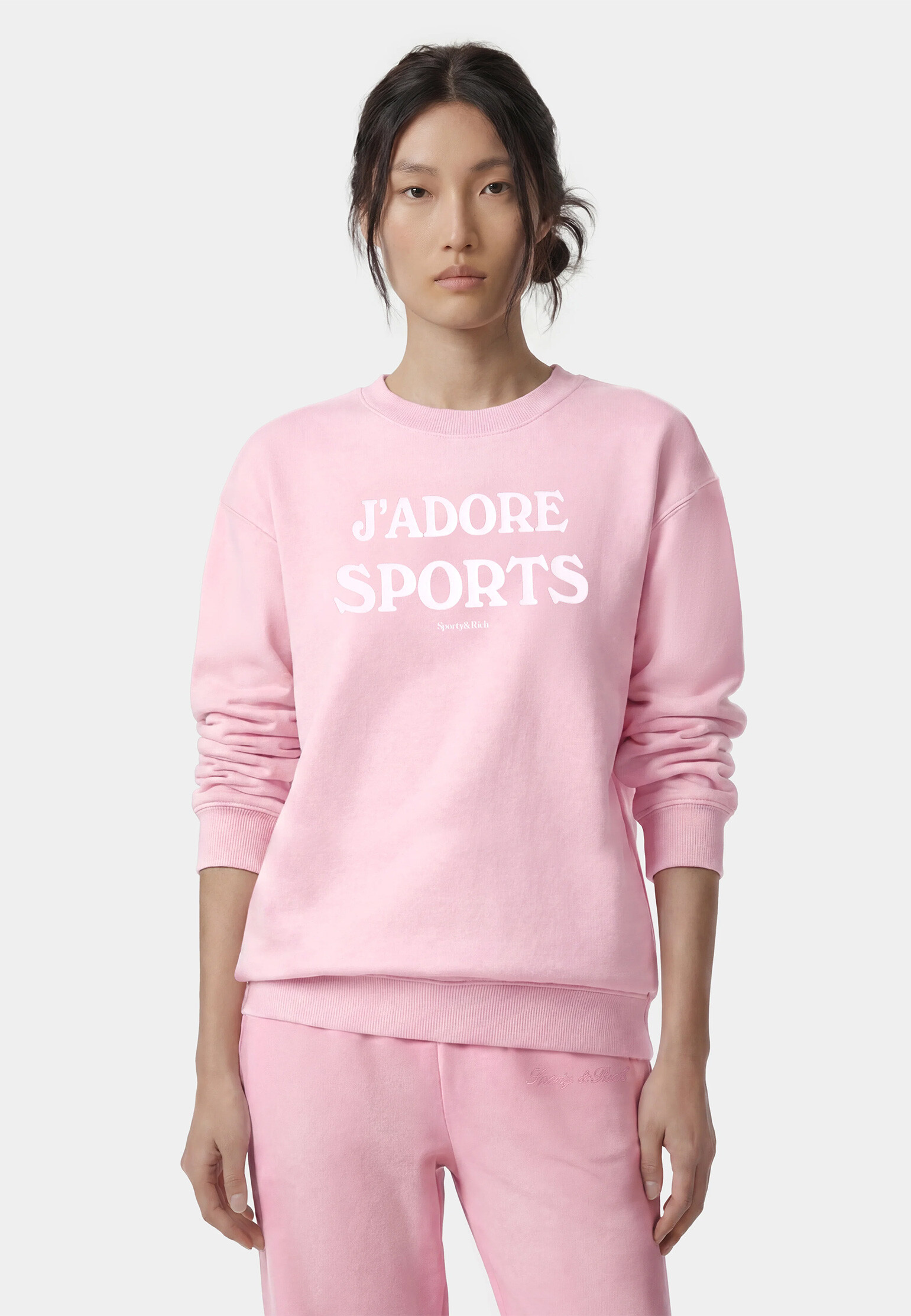 Свитшот SPORTY&RICH  - Хлопок - цвет розовый