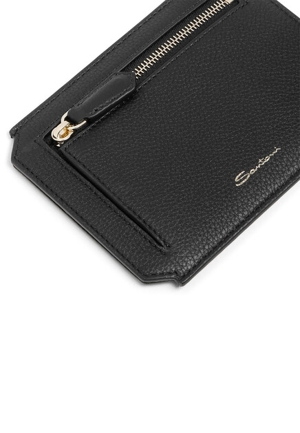 Кошелек SANTONI  - Кожа - цвет черный