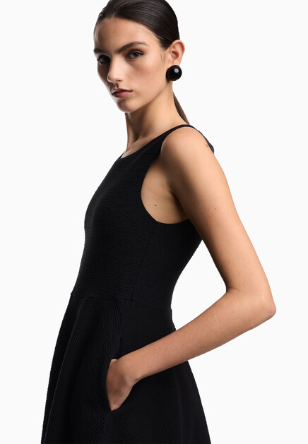 Платье EMPORIO ARMANI  - Хлопок - цвет черный