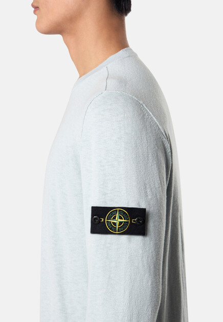Джемпер STONE ISLAND  - Хлопок - цвет голубой