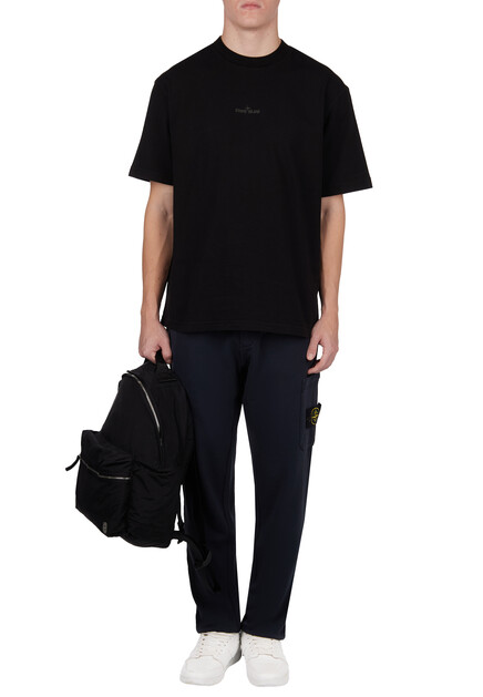 Футболка с логотипом STONE ISLAND - ИТАЛИЯ