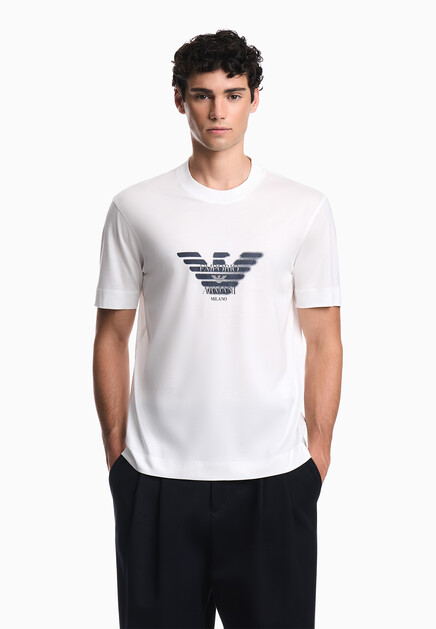 Футболка EMPORIO ARMANI  S размера - цвет белый