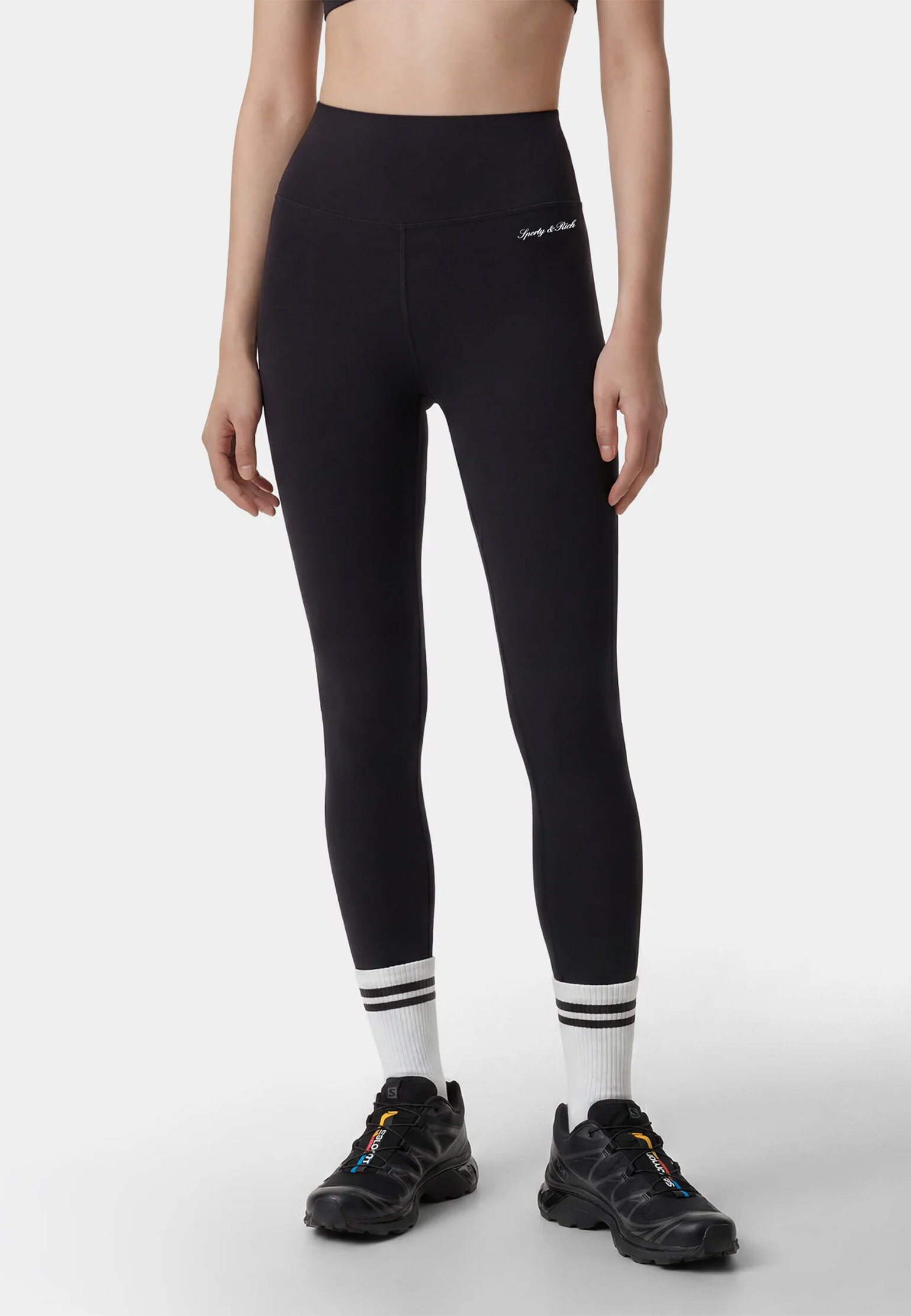 Легинсы SPORTY&RICH  - Полиамид - цвет черный