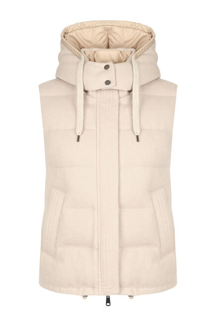 Жилет с капюшоном BRUNELLO CUCINELLI