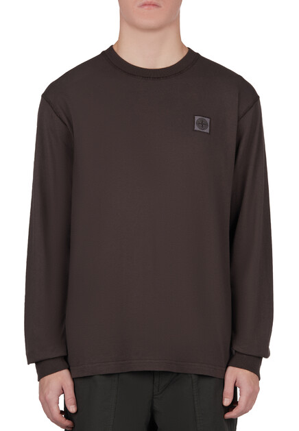 Свитшот STONE ISLAND  - Хлопок - цвет серый