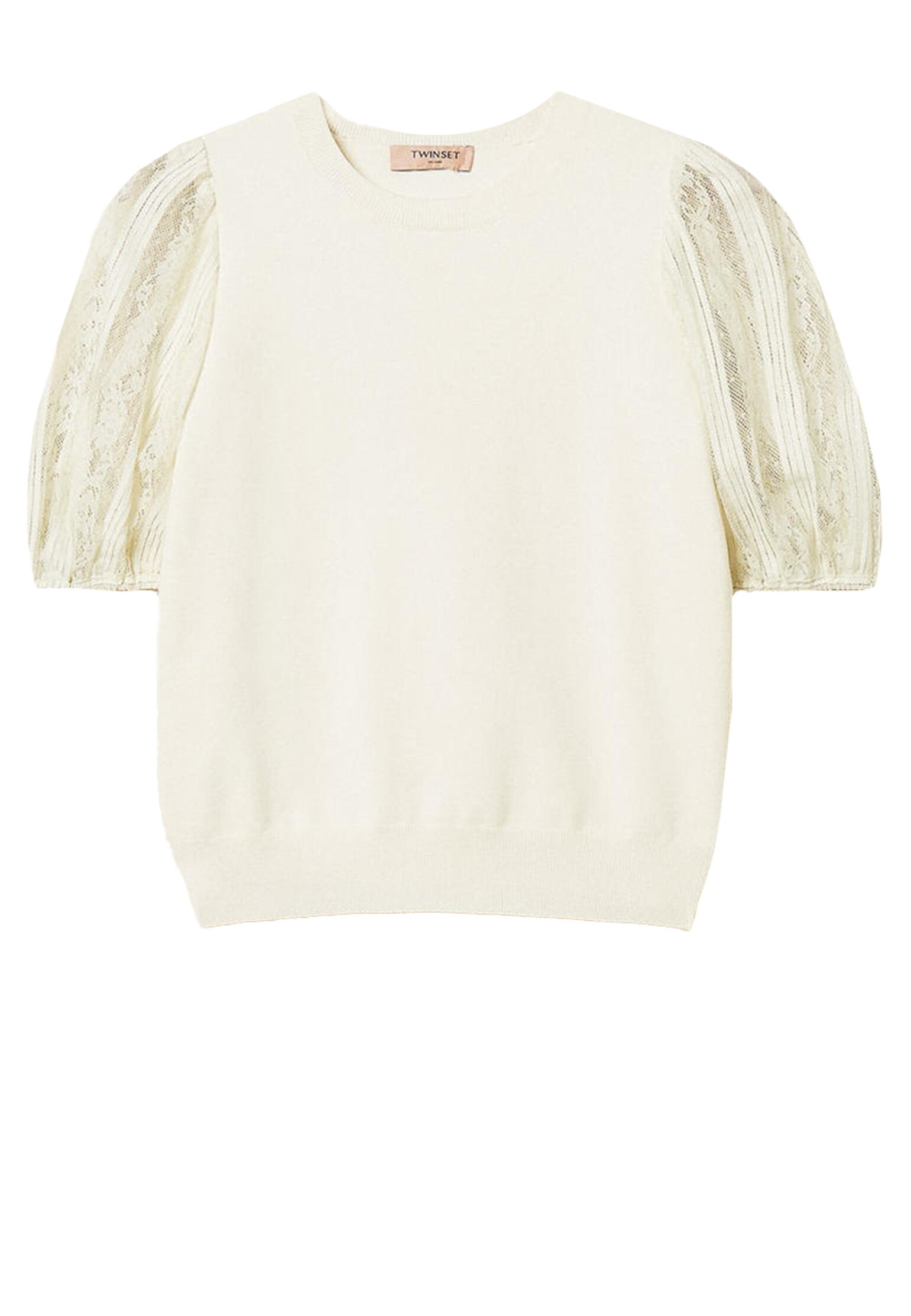 Джемпер с кружевными рукавами TWINSET Milano
