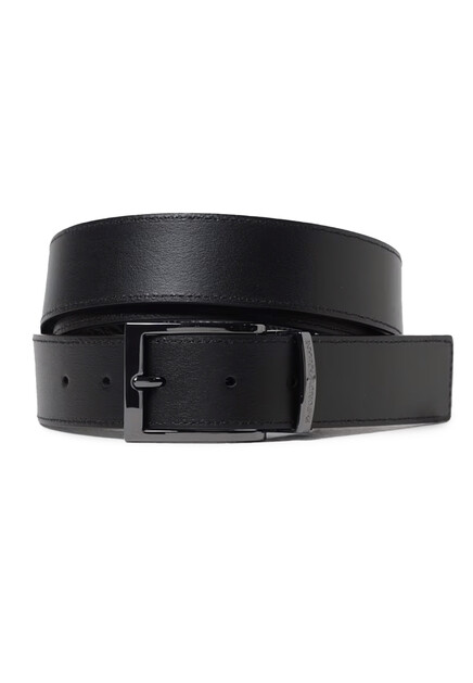 Черный ремень EMPORIO ARMANI