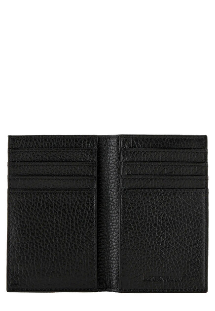 Кардхолдер EMPORIO ARMANI  - Кожа - цвет черный