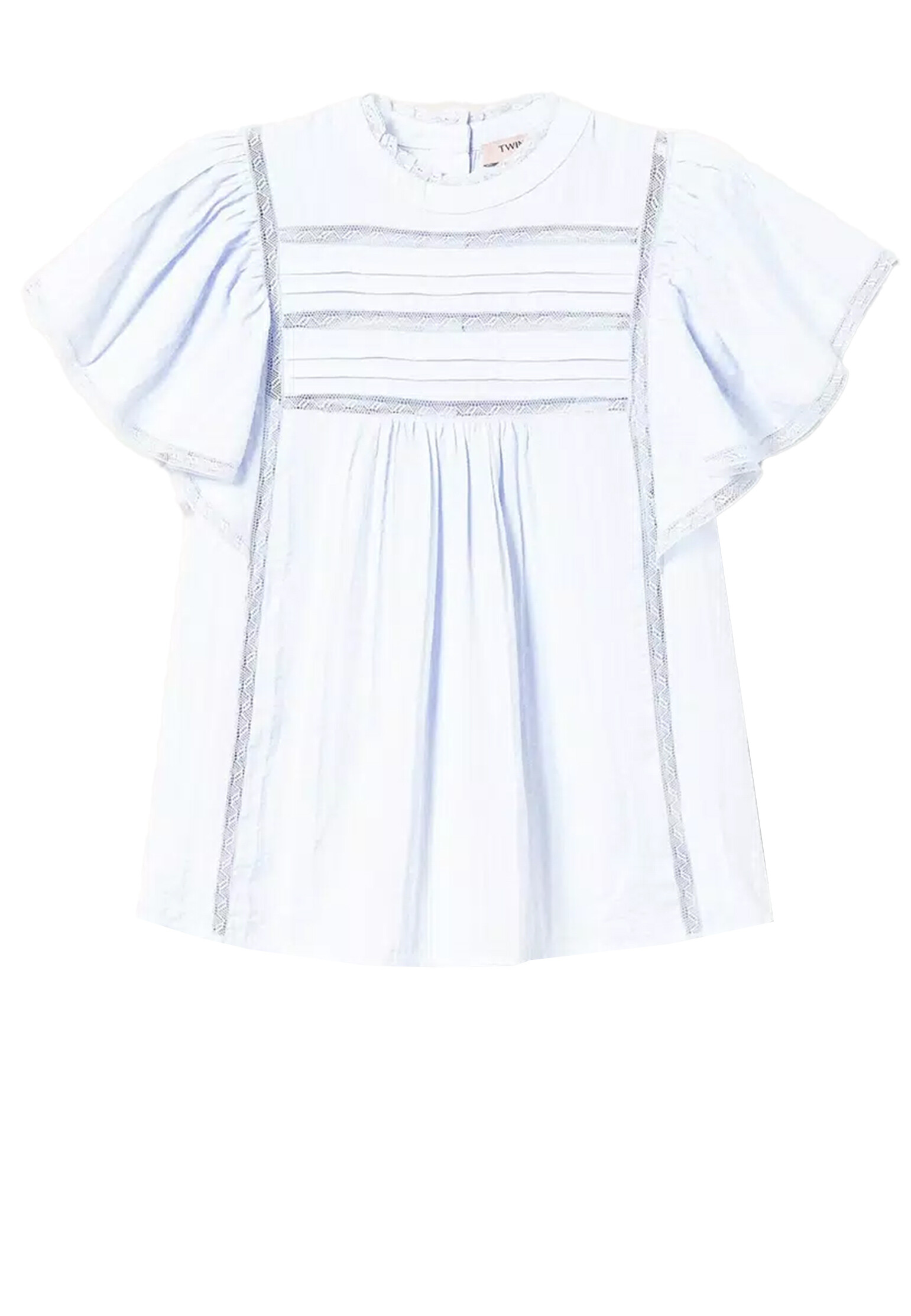 Муслиновая блуза с кружевом TWINSET Milano