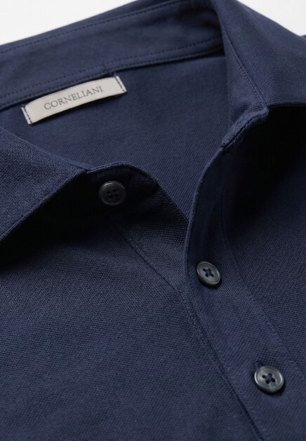 Поло CORNELIANI  50 размера - цвет синий
